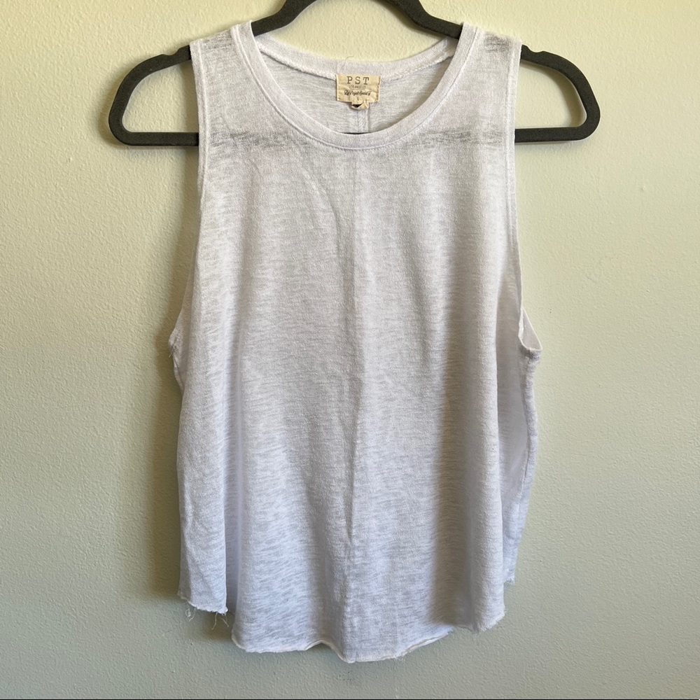 NWOT ⋆ Project Social Tee | Textured Muscle Tank - White
